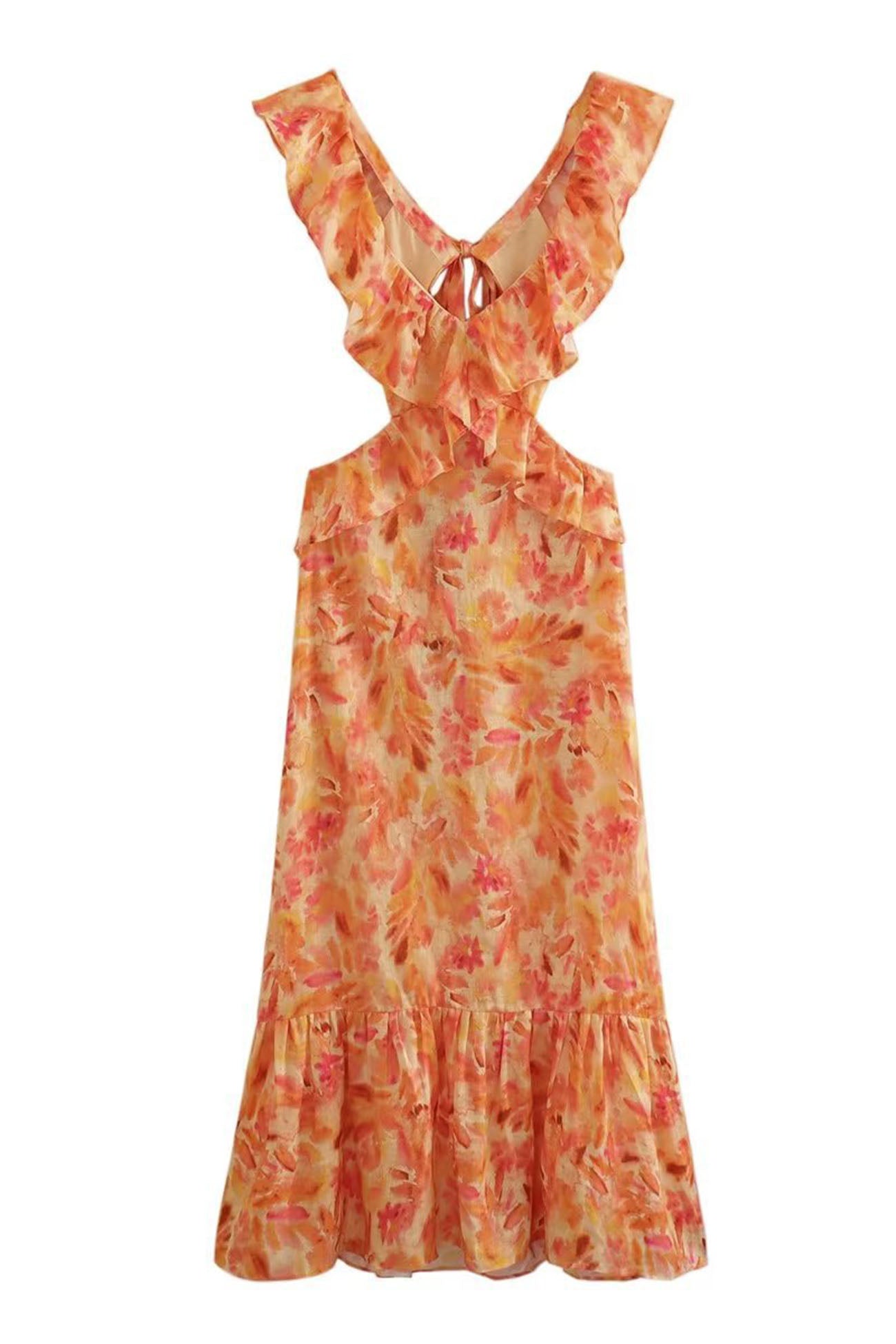 Ariella™ | Robe à Volants Fleurie