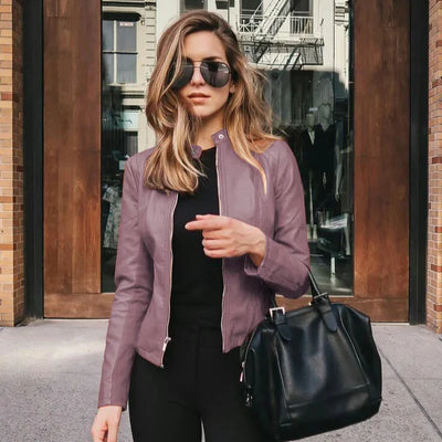 Élise™ | Veste en Simili Cuir