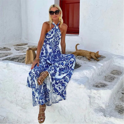 Carol™ | Robe Dos Nu à Col Halter