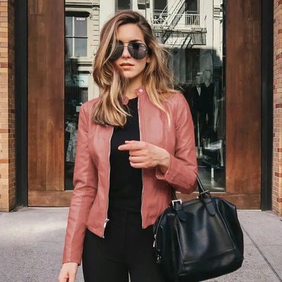 Élise™ | Veste en Simili Cuir