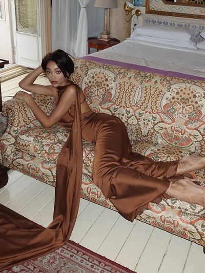 Lucila™ | Robe Longue à Col Halter