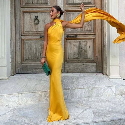 Lucila™ | Robe Longue à Col Halter