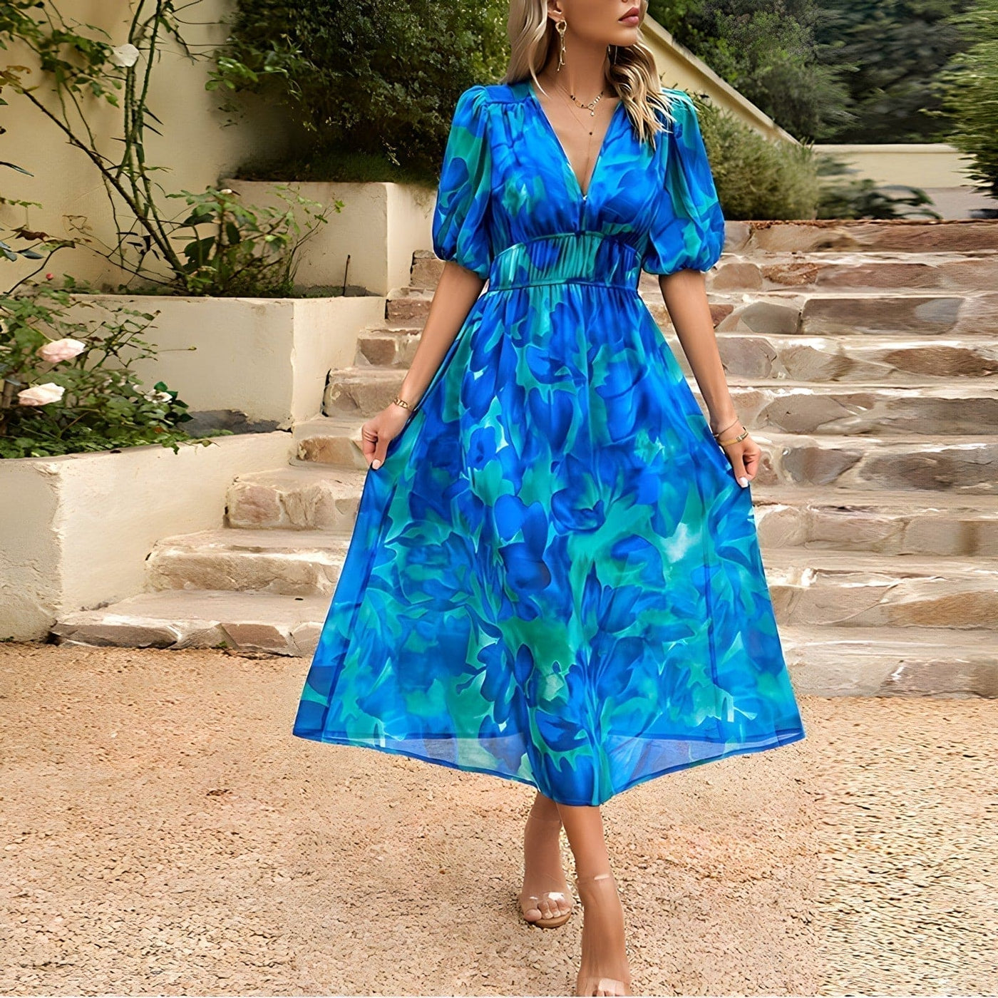 Violette™ | Robe Décontractée à Imprimé Floral