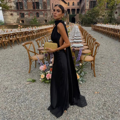 Lucila™ | Robe Longue à Col Halter