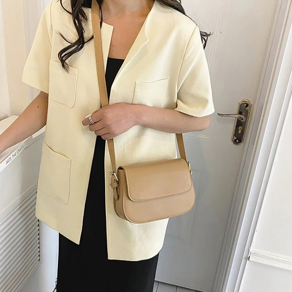 Mae™ | Sac Épaule Nude Structuré