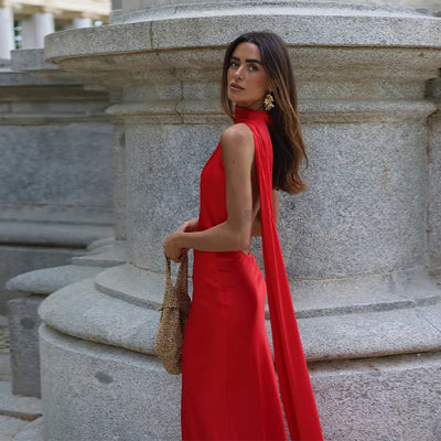 Lucila™ | Robe Longue à Col Halter