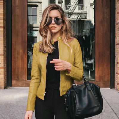 Élise™ | Veste en Simili Cuir