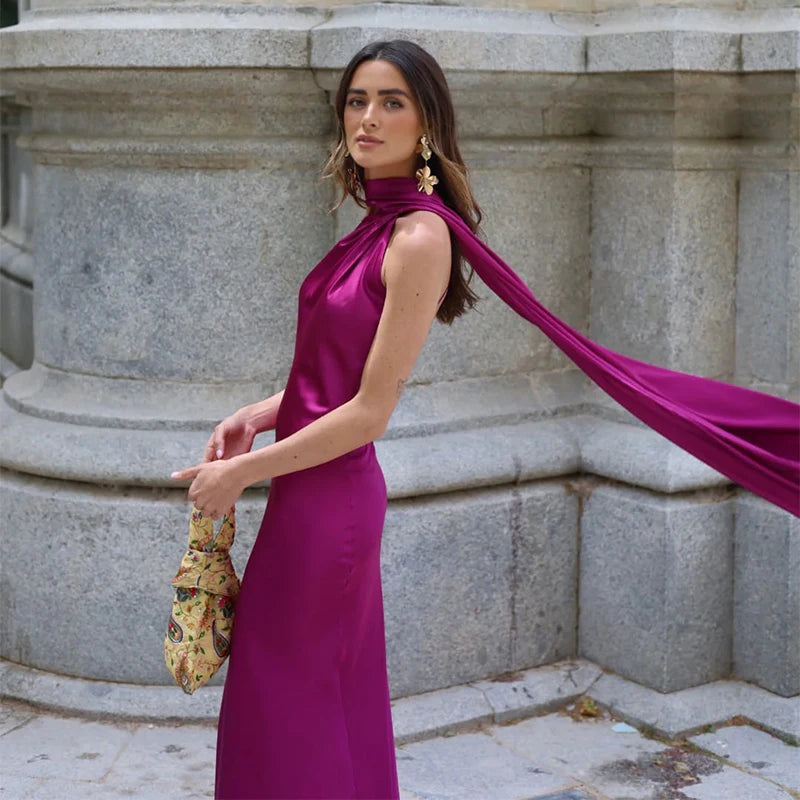 Lucila™ | Robe Longue à Col Halter
