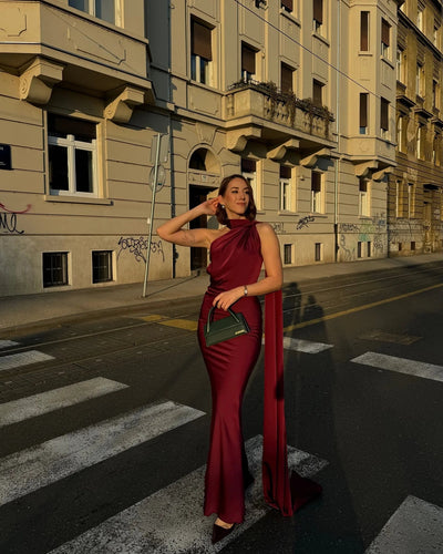 Lucila™ | Robe Longue à Col Halter