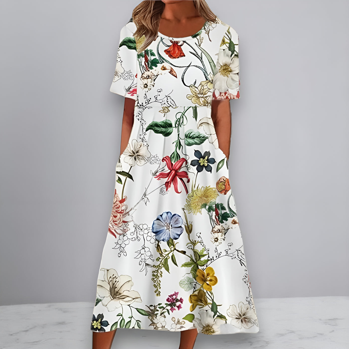 Ruby™ | Robe Fleurie Coupe Flatteuse