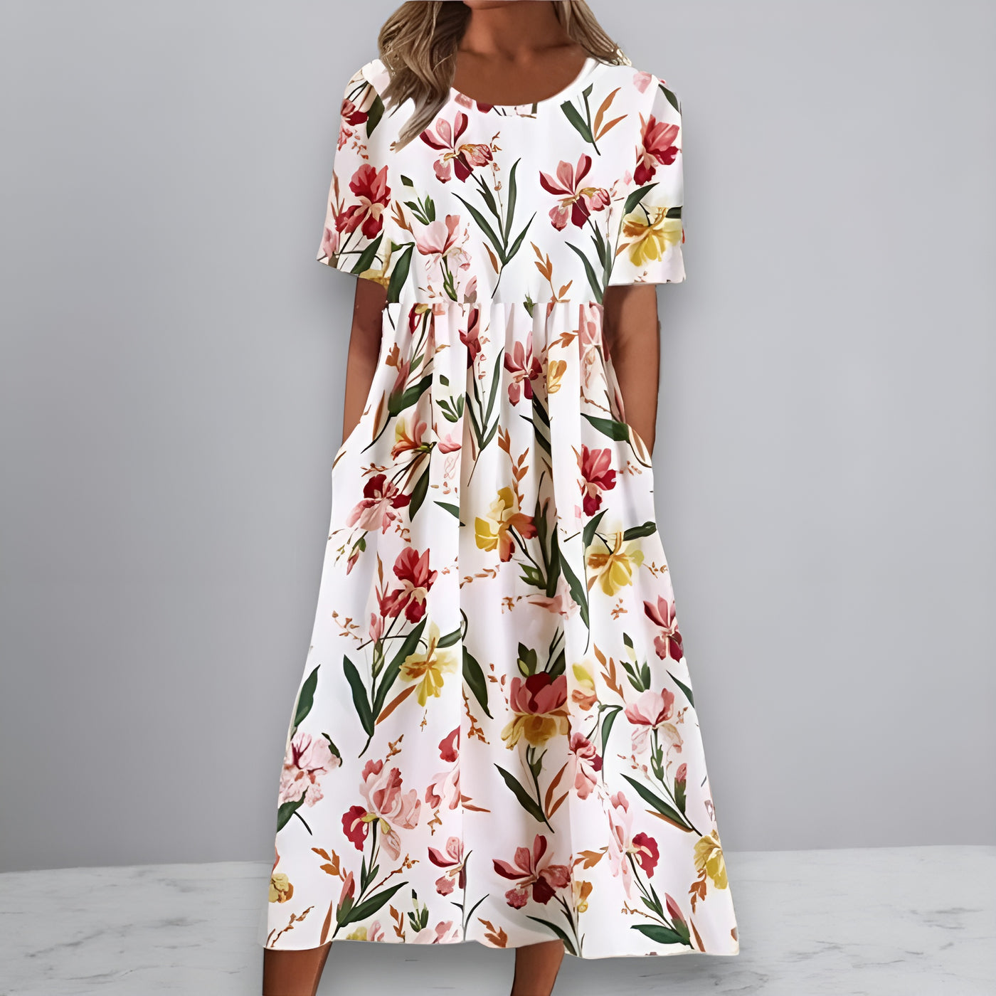 Ruby™ | Robe Fleurie Coupe Flatteuse