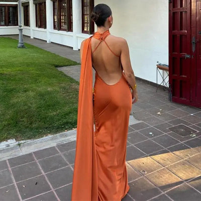 Lucila™ | Robe Longue à Col Halter