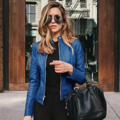 Élise™ | Veste en Simili Cuir