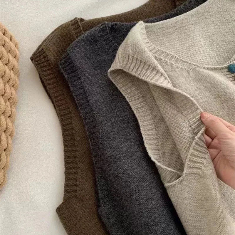 Maribel™ | Gilet Maille Boutons Colorés