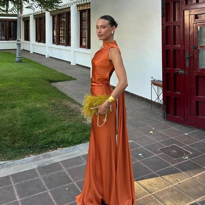 Lucila™ | Robe Longue à Col Halter