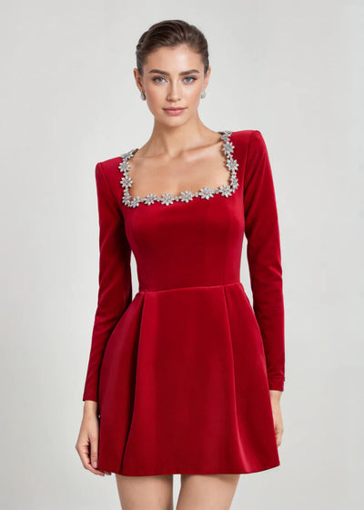 Vera™ | Robe Mini Velours