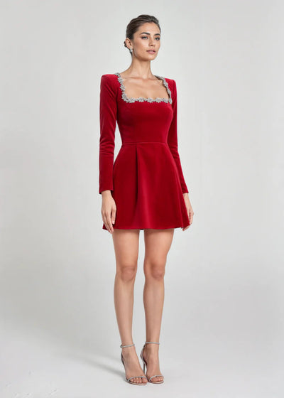 Vera™ | Robe Mini Velours