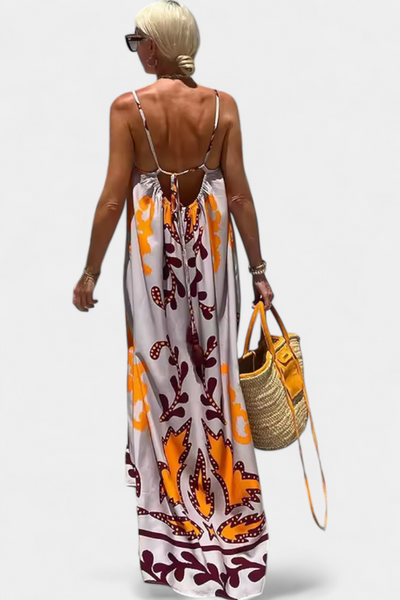 Vilma™ | Robe Longue À Imprimé Tropical