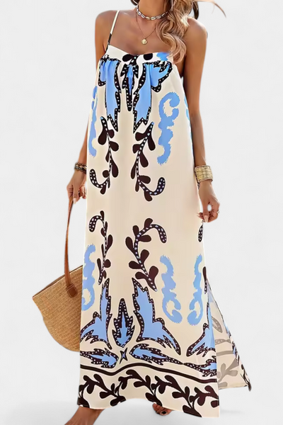Vilma™ | Robe Longue À Imprimé Tropical