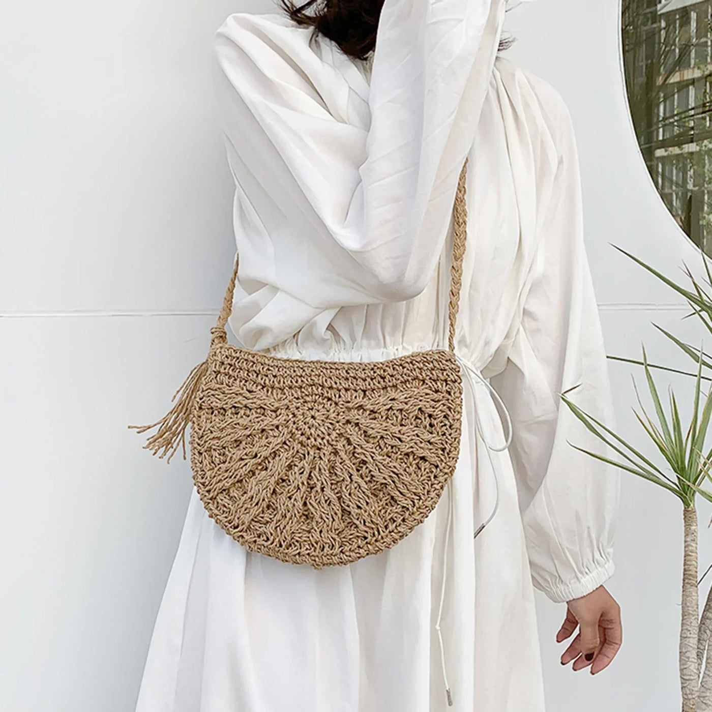 Nahia™ | Sac Épaule Crochet Bohème