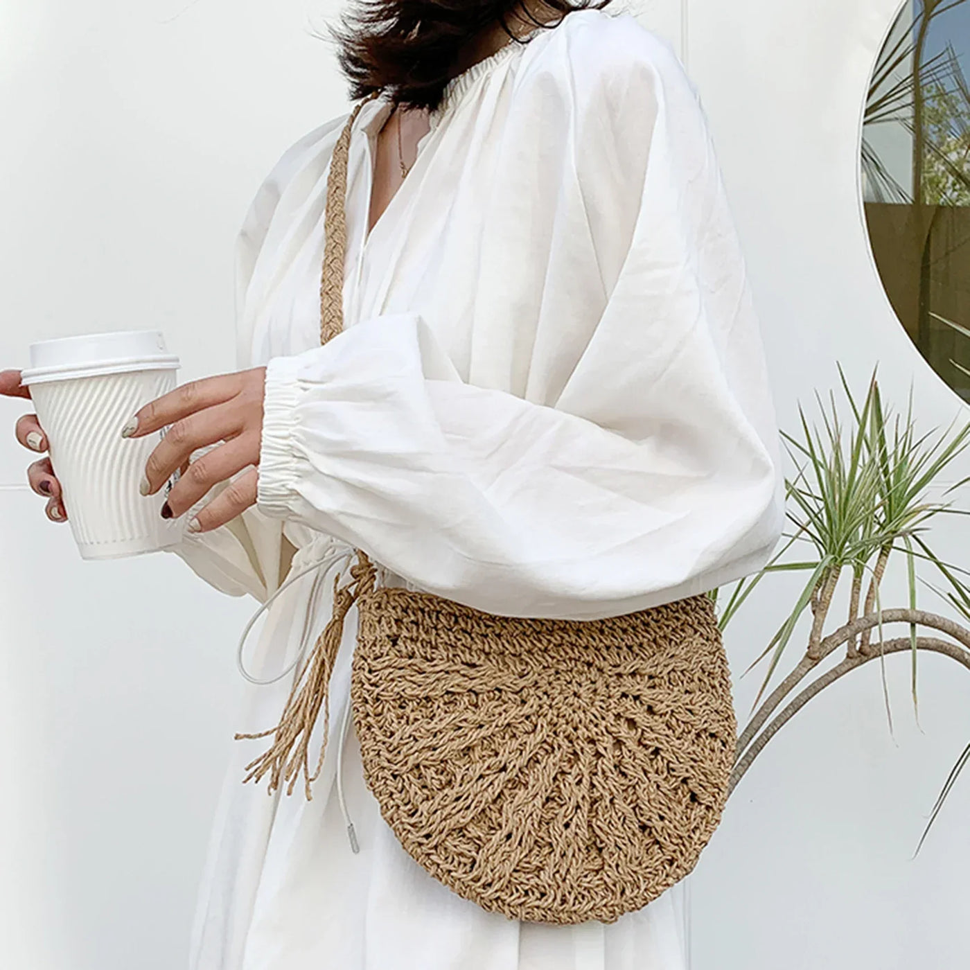 Nahia™ | Sac Épaule Crochet Bohème