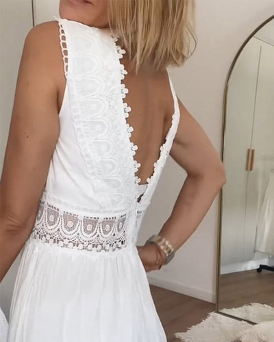 Alyssa™ | Robe Midi Dentelle