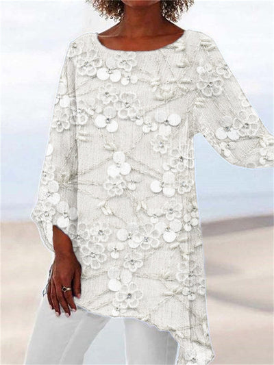 Ivendra™ | Haut Femme Imprimé Crystal Bloom