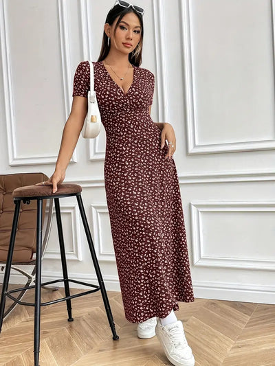 Nadine™ | Robe Fleurie Décolletée