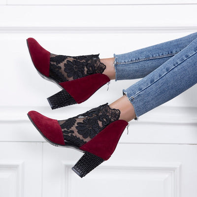 Camillea™ | Escarpins à Talon Épais Élégance Lace