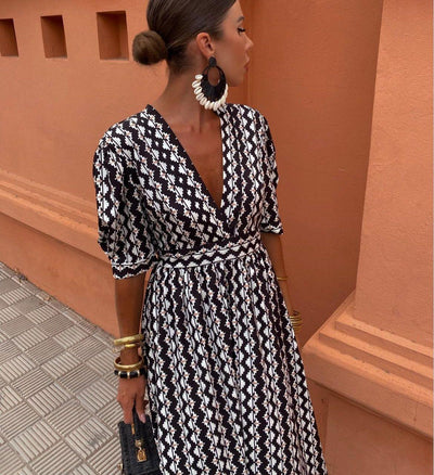 Enrika™ | Robe d'Été à Imprimé Ethnique
