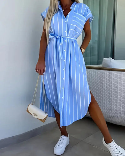 Sophie | Robe Rayée Mode Rue