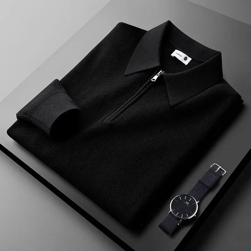 Henri™ | Polo en Maille Waffle