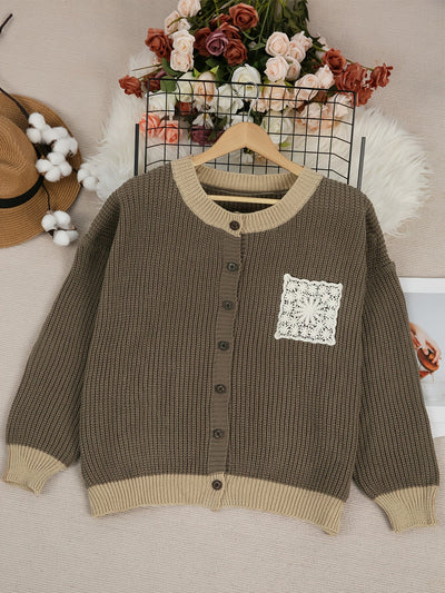 Marcelline™ | Manteau Maille Poches