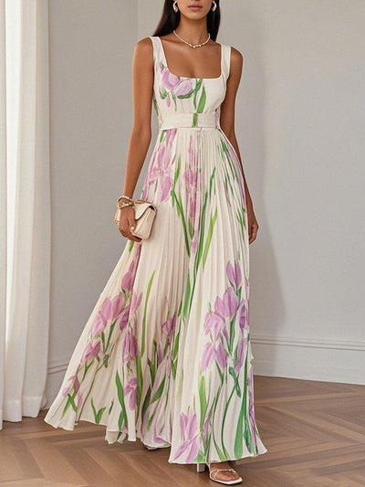 Liviane™ | Robe Plissée Maxi