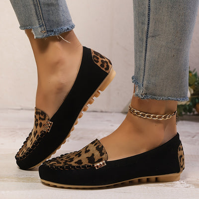 Calie™ | Mocassins Suédine Léopard