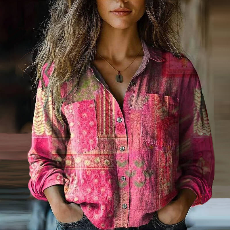 Mira™ | Blouse Vintage Imprimée
