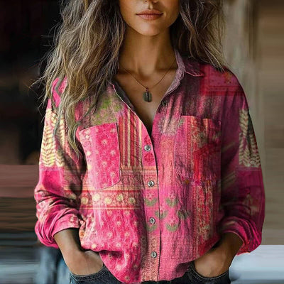 Mira™ | Blouse Vintage Imprimée