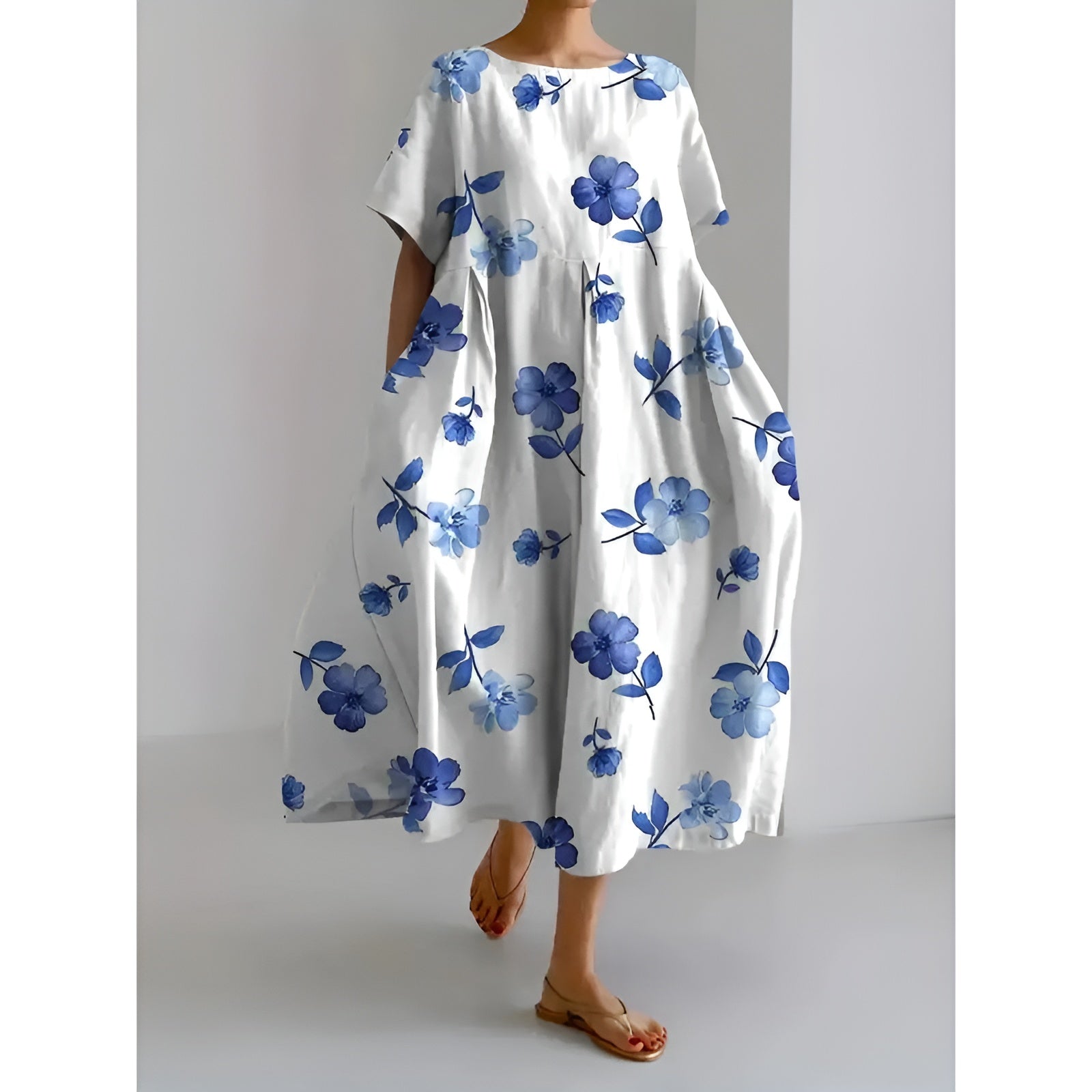 Blanc/Bleu / 4XL