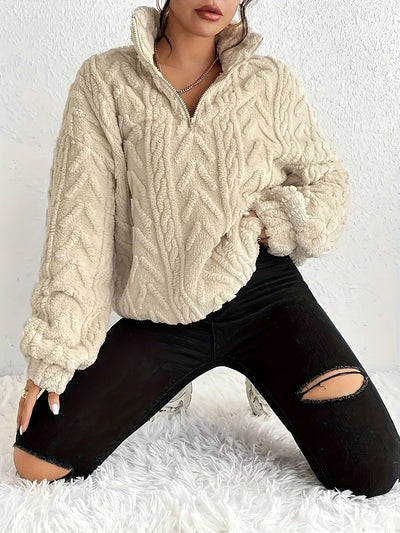 Millie™ | Pull Tricot Demi-Zip