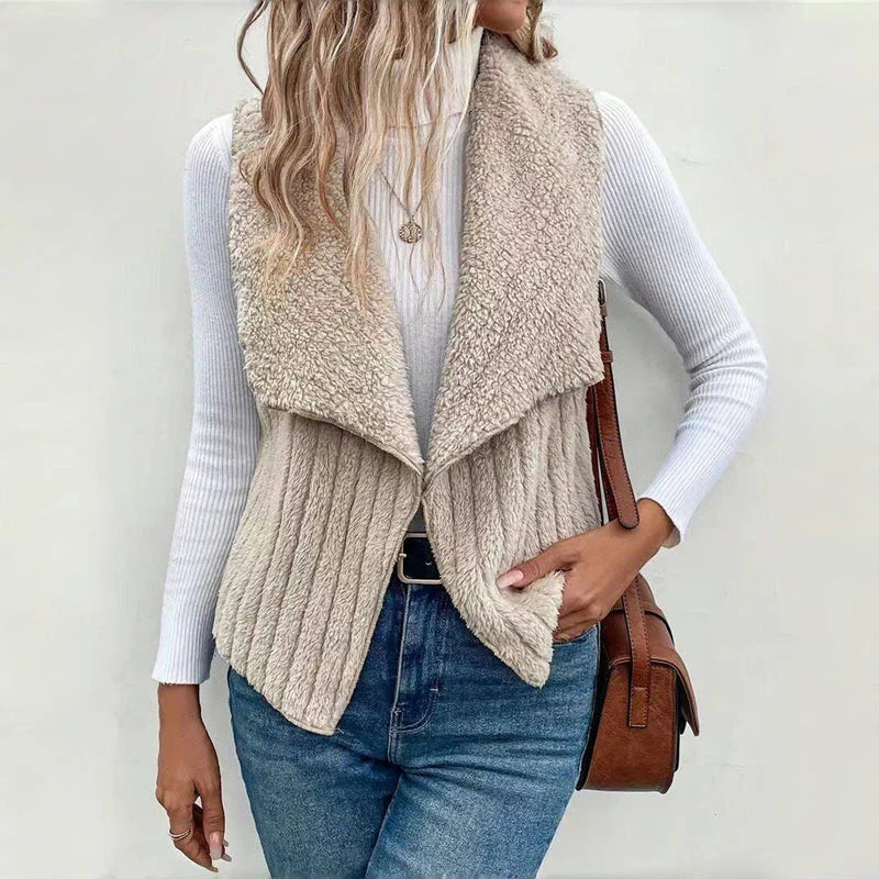 Ulrika™ | Gilet Tricoté avec Texture