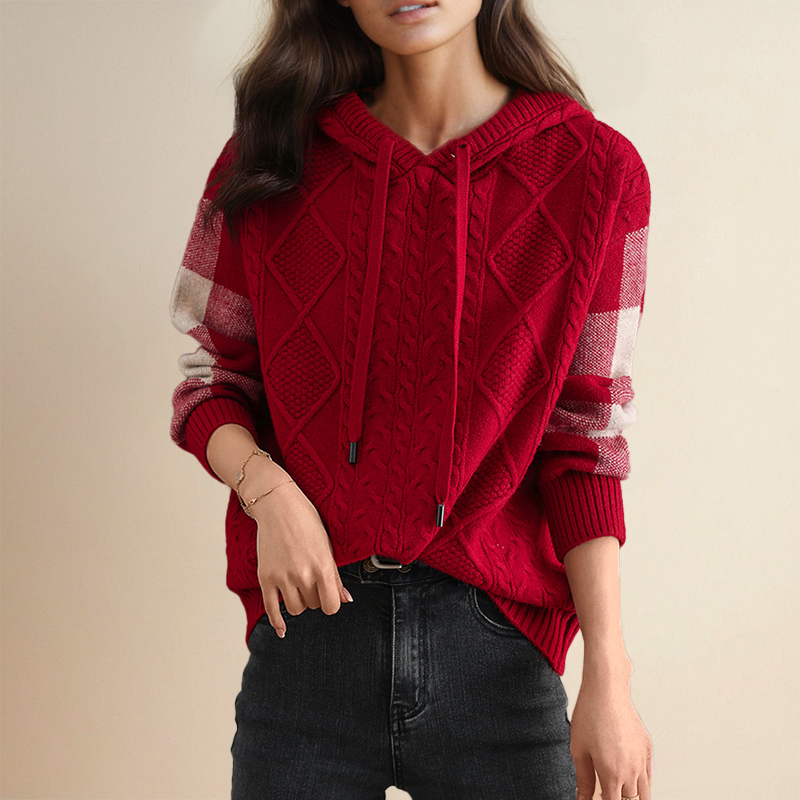 Emily™ | Pull à Capuche Torsadé