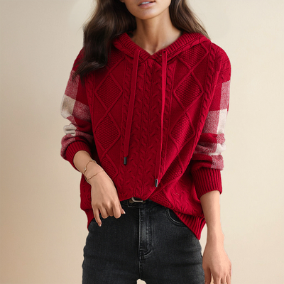 Emily™ | Pull à Capuche Torsadé