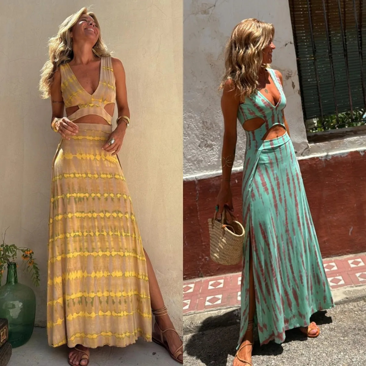 Élina™ | Robe Fendue Confort Stretch