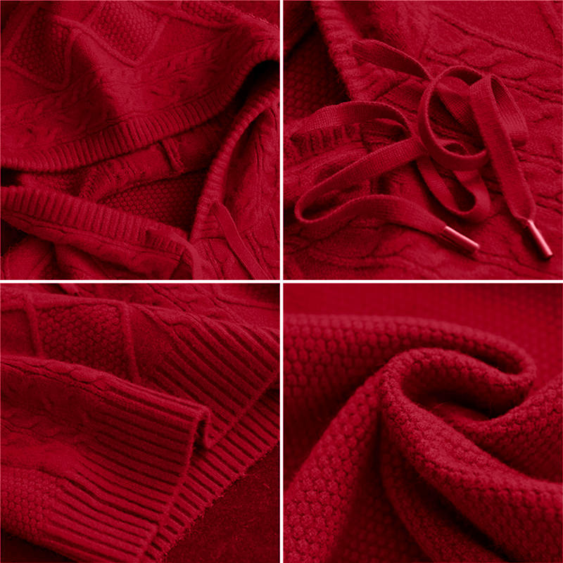 Emily™ | Pull à Capuche Torsadé