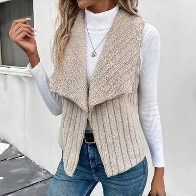 Ulrika™ | Gilet Tricoté avec Texture