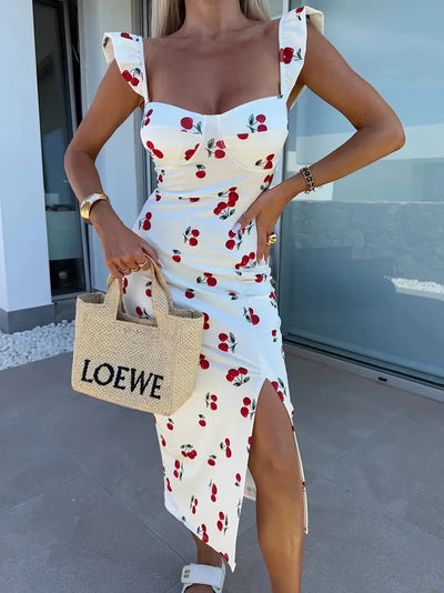 Isaline™ | Robe Fleurie Dos Nu