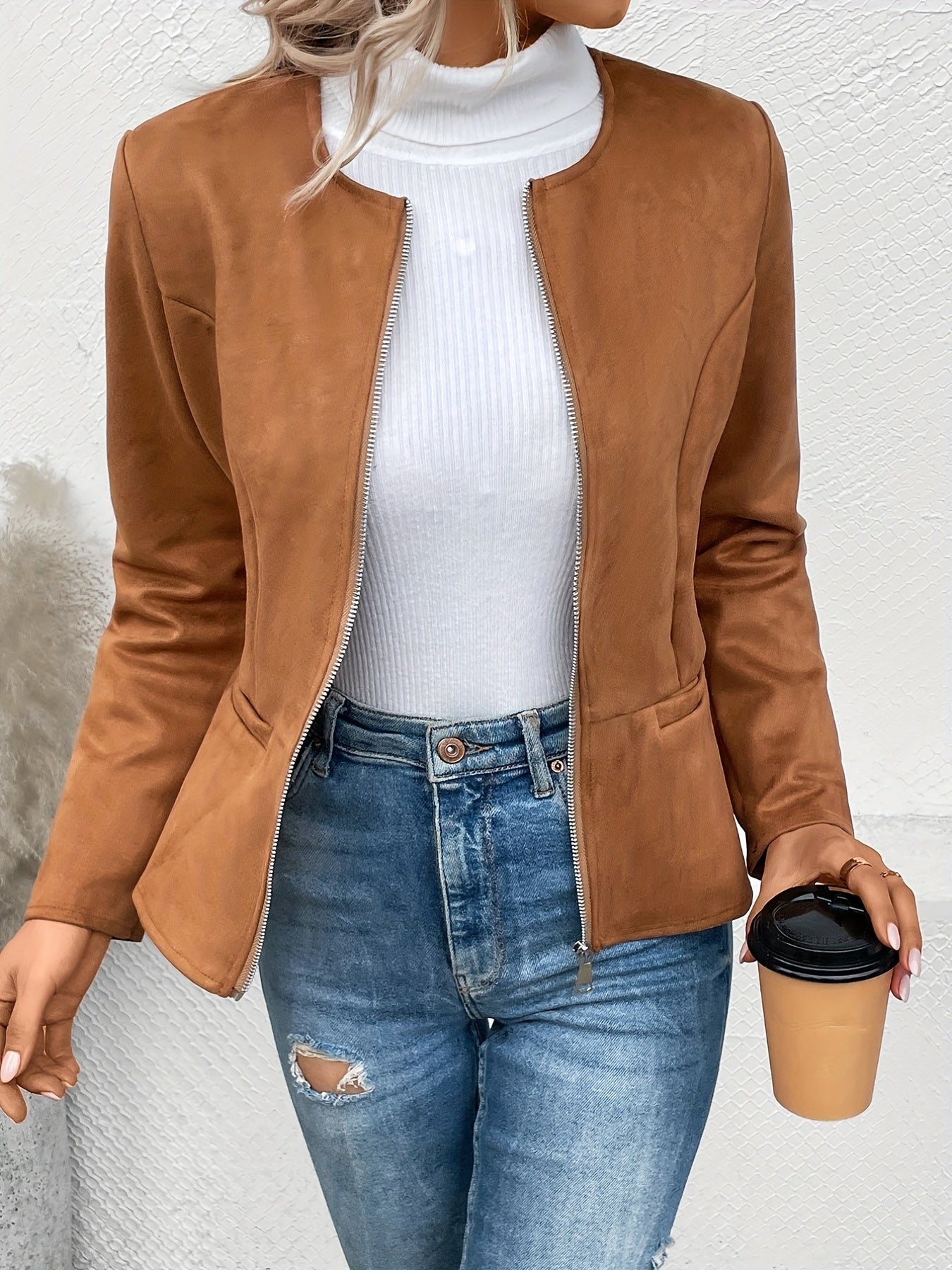 Isolde™ | Veste Slim Fit Zippée