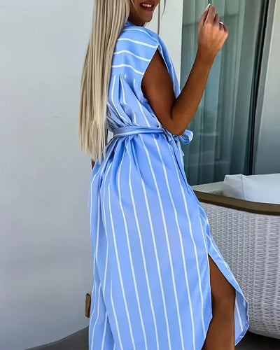 Sophie | Robe Rayée Mode Rue