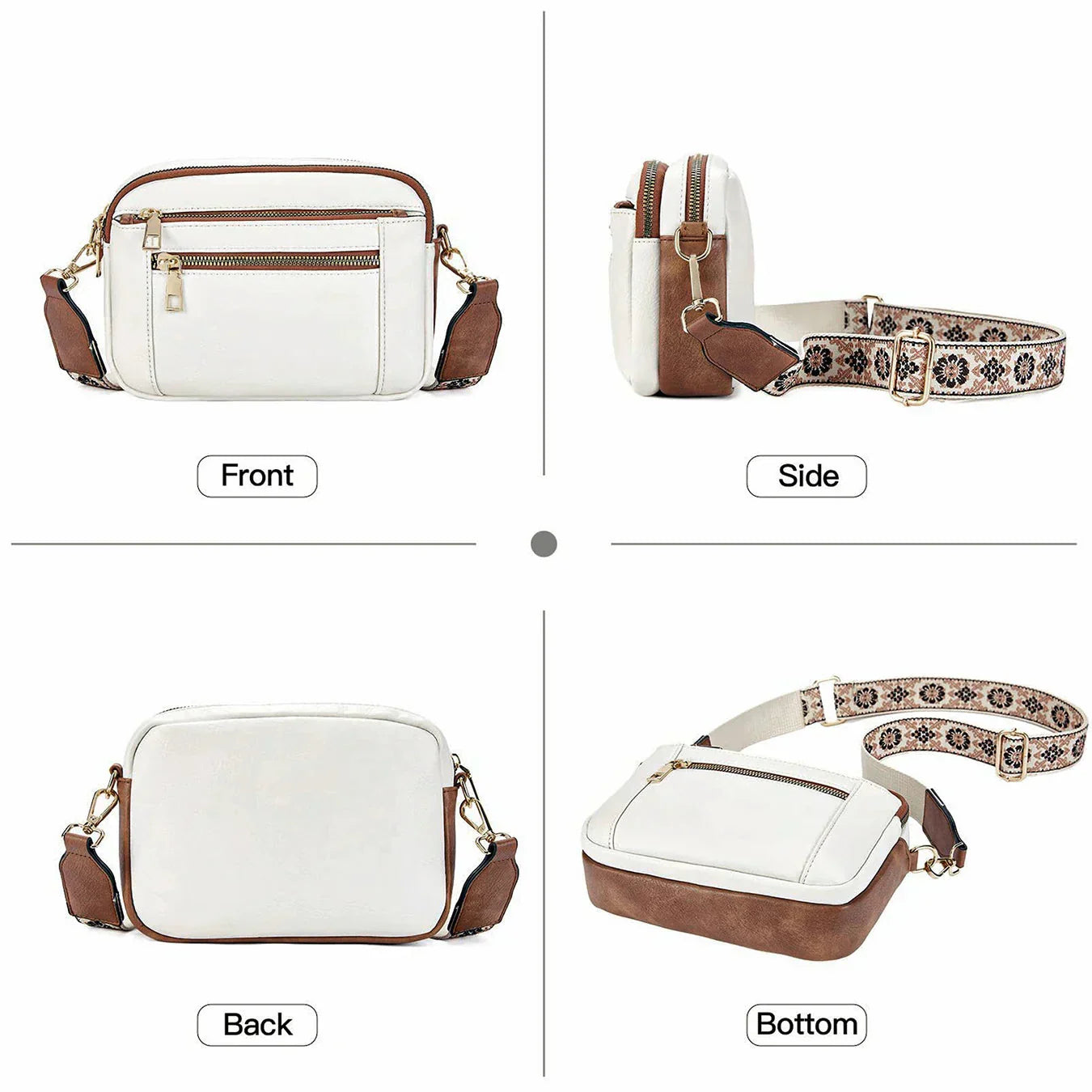 Isaure™ | Sac Bandoulière à Sangle Colorée