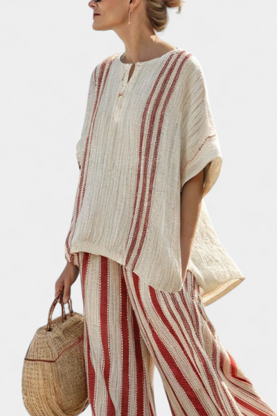 Solange™ | Ensemble Rayé Texturé